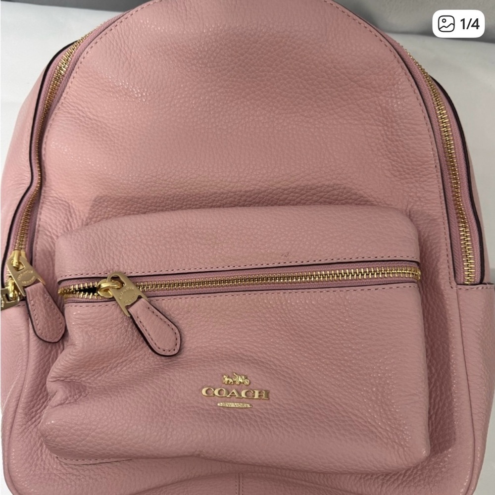 Coach Tan Leather Interior Label